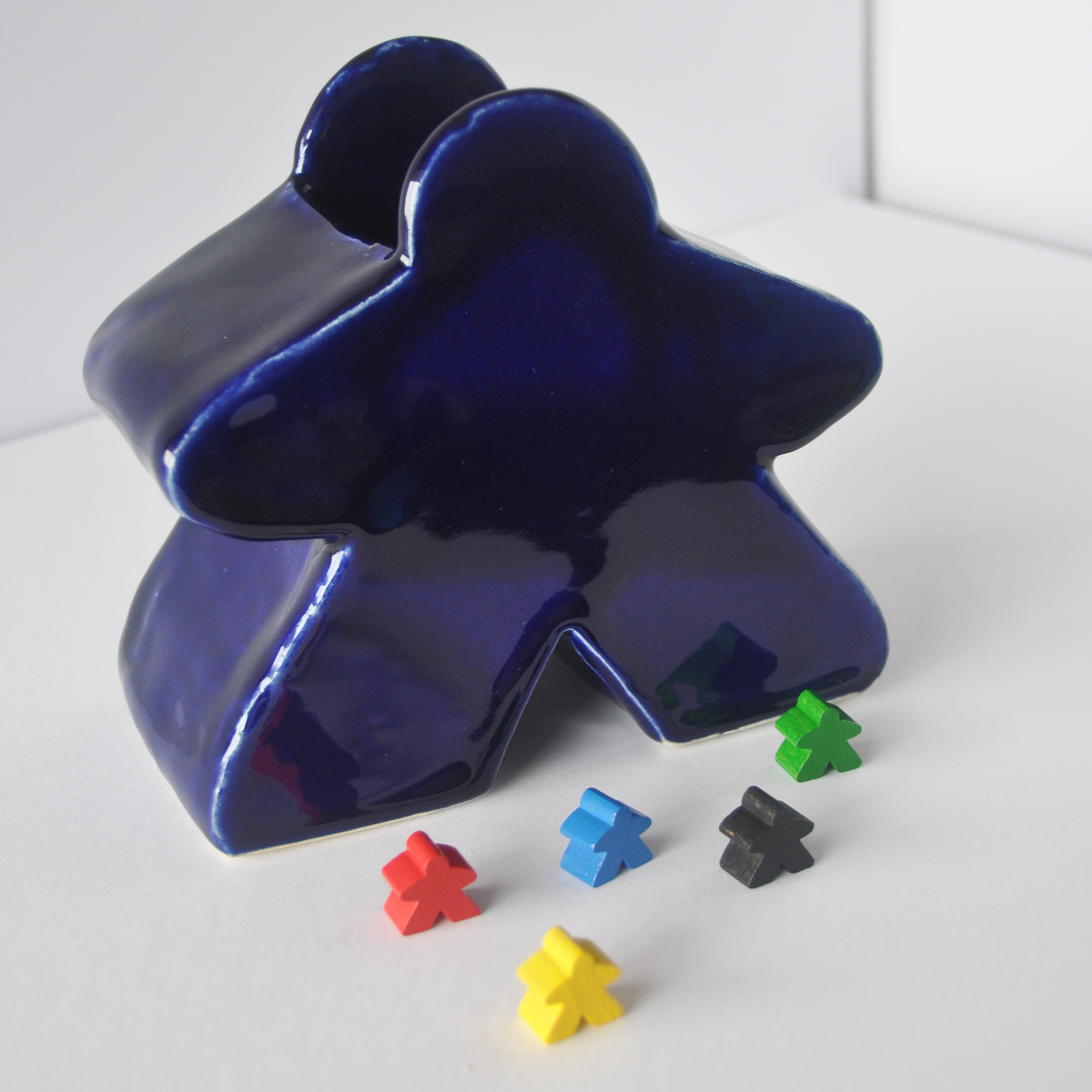 Blue Meeple vase